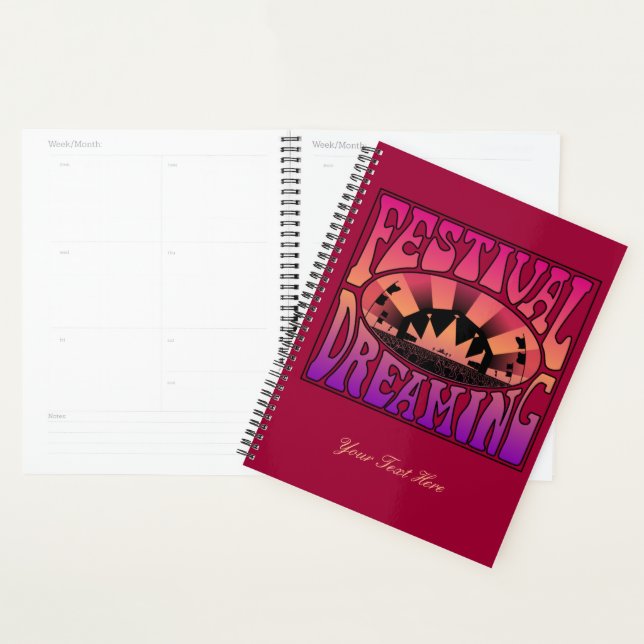 Festival Dreaming Retro Raspberry-Apricot-Plum 3 Planner (Display)