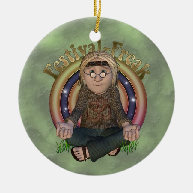 Festival Freak Personalised Ornament (Front)