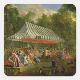 Festival Given by the Prince of Conti Square Sticker