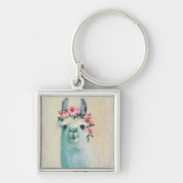 Festival Llama Key Ring (Front)