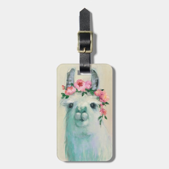 Festival Llama Luggage Tag (Front Vertical)