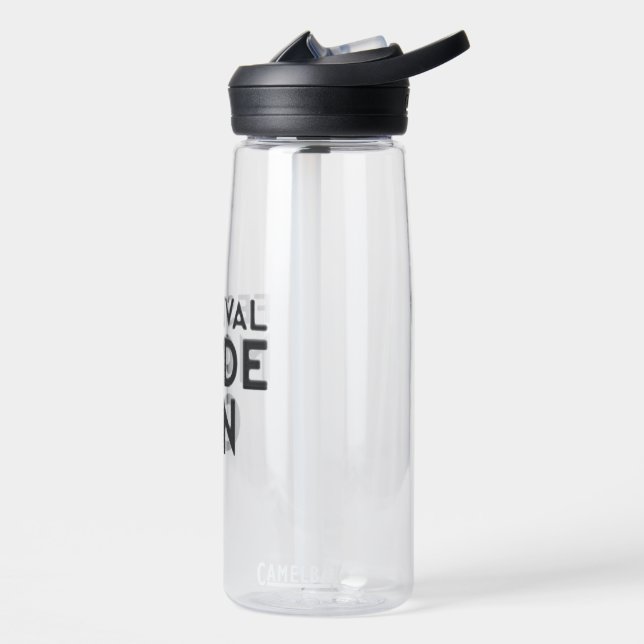 Festival Mode On Bold Statement Design Water Bottle (Left)