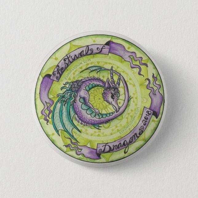Festival of Dragons Button (Front)