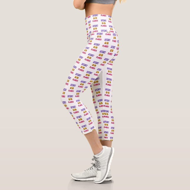 Festival Of Flowers July Colombia Feria De Flores Capri Leggings (Left)