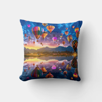 Festival of Hot Air Balloons Cushion