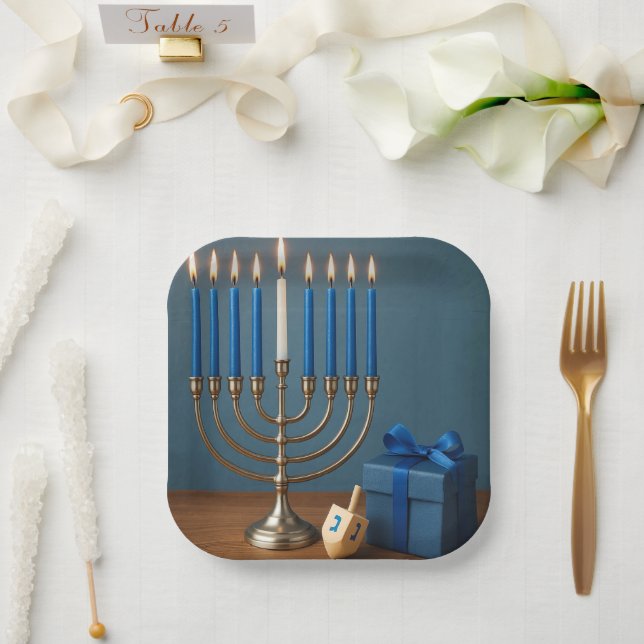 Festival of Lights and Joy Paper Plate (Wedding)