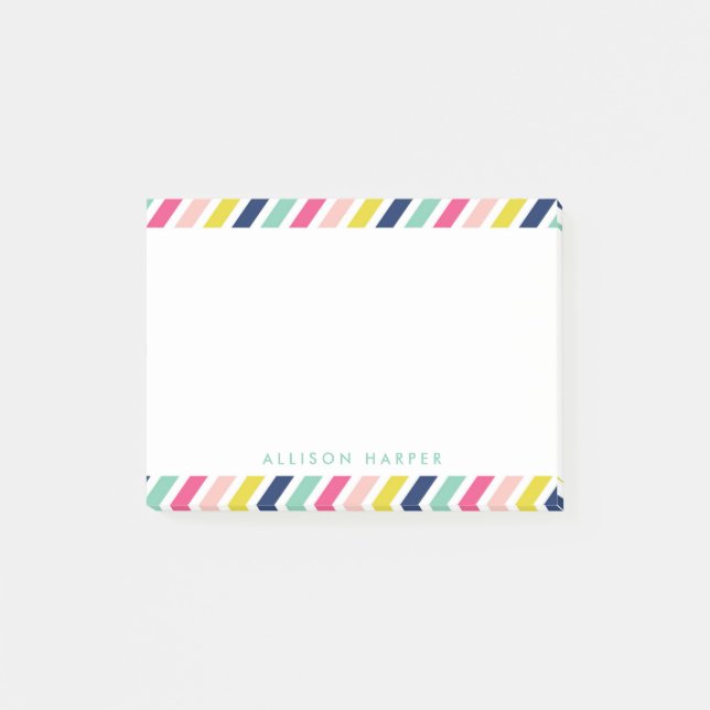 Festival Stripes Post-it Notes (Front)
