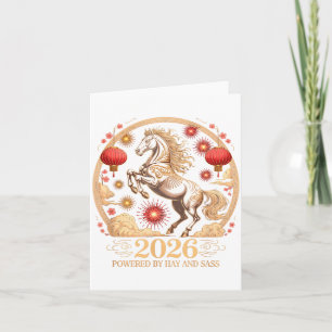 Festive 2026 Crazy Horse Lady Powered Hay S Lunar  Card