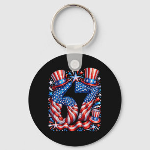 Festive 67 Meme Aamerican Flag Usa Key Ring