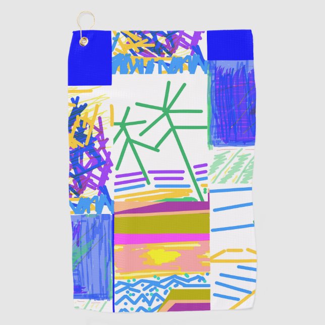 Festive Abstract  Golf Towel (Front)