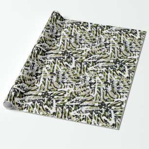 Festive, abstract, stars, stripes, colourful wrapping paper