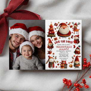 Festive Adult Christmas Party Photo Invitation