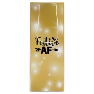 Festive AF Wine Gift Bag