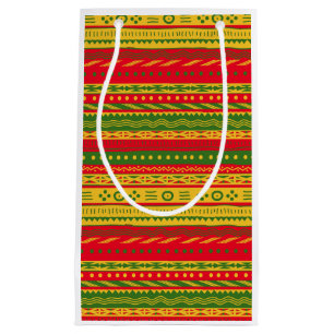 Festive African Style Print Small Gift Bag
