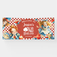 Festive Alice in ONEDERLAND 1st Birthday WELCOME