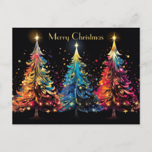 Festive and abstract Christmas Tree Greeting Card