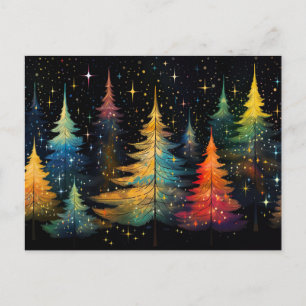Festive and abstract Christmas Tree Greeting Card