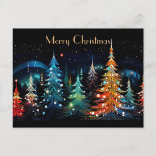 Festive and abstract Christmas Tree Greeting Card