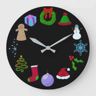 Festive And Cute Christmas Clock