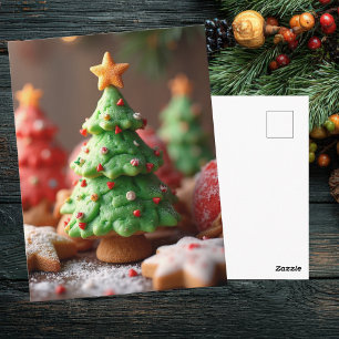 Festive and cute Christmas Greeting Postcard
