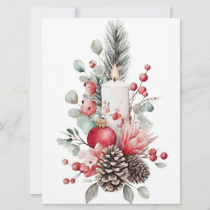 Festive and elegant Christmas Greeting Card