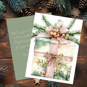 Festive and elegant Christmas Greeting Card