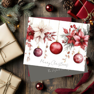 Festive and elegant Christmas Greeting Card