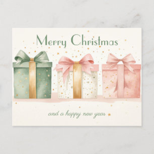 Festive and elegant Christmas Greeting Card