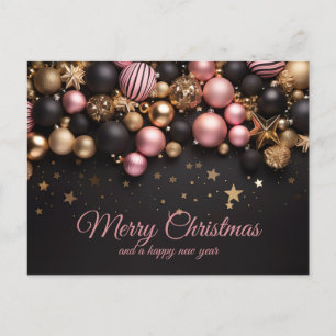 Festive and elegant Christmas Greeting Card