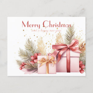 Festive and elegant Christmas Greeting Card