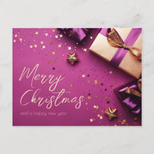 Festive and elegant Christmas Greeting Card