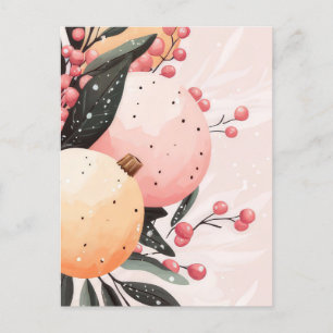 Festive and elegant Christmas Greeting Postcard