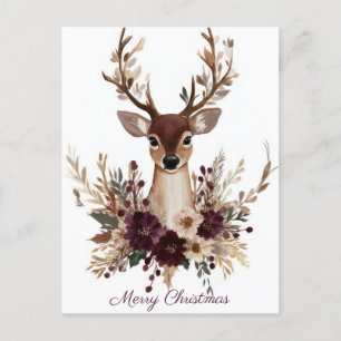 Festive and elegant Christmas Greeting Postcard