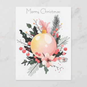Festive and elegant Christmas Postcard