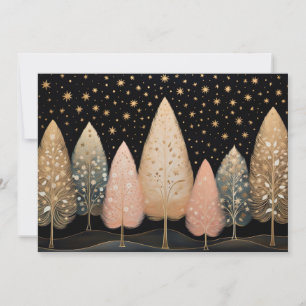 Festive and elegant Christmas Tree Greeting Card