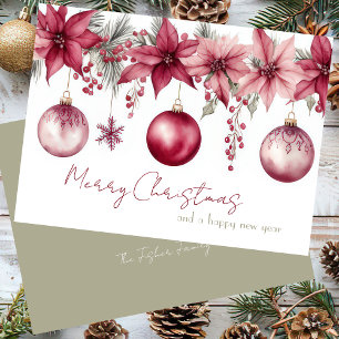 Festive and elegant Christmast Greeting Card
