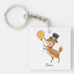 Festive animals - Fawn Key Ring