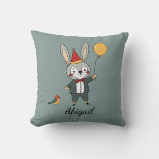 Festive animals - Rabbit Cushion