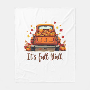 Festive Autumn Harvest Design Celebrating Fall Sea Fleece Blanket