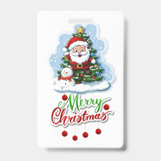 Festive Badge Design Sale: Celebrate Christmas  ID Badge