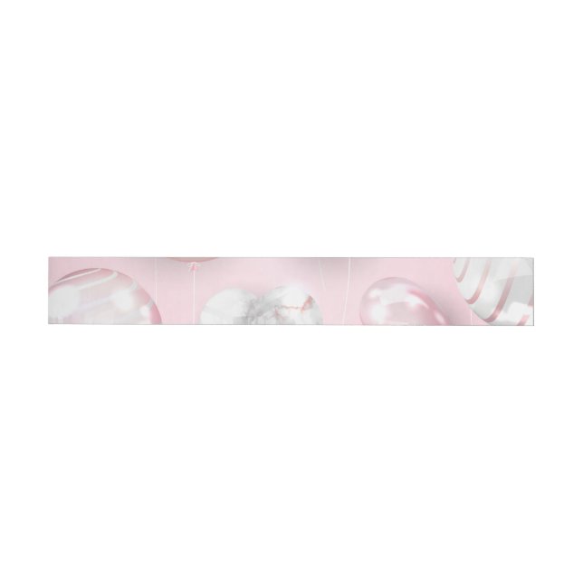 Festive Balloon Wrap Around Label (Individual)