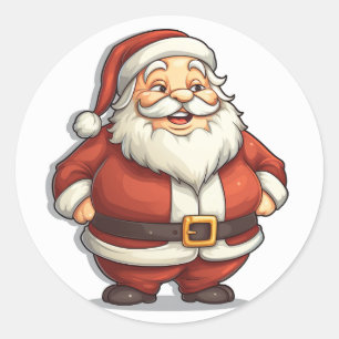 Festive Belly Santa Claus Sticker