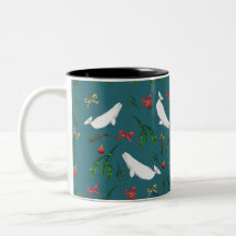 Festive Beluga Whale Illustration Christmas 