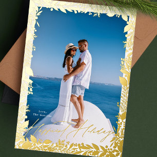 festive berries traditional gold frame HAPPIEST