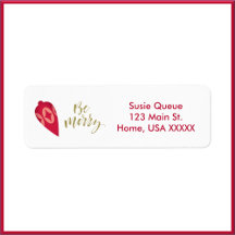 Festive Berry Colour Ornament Be Merry