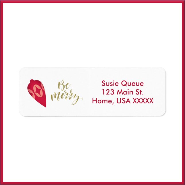 Festive Berry Colour Ornament Be Merry (Creator Uploaded)