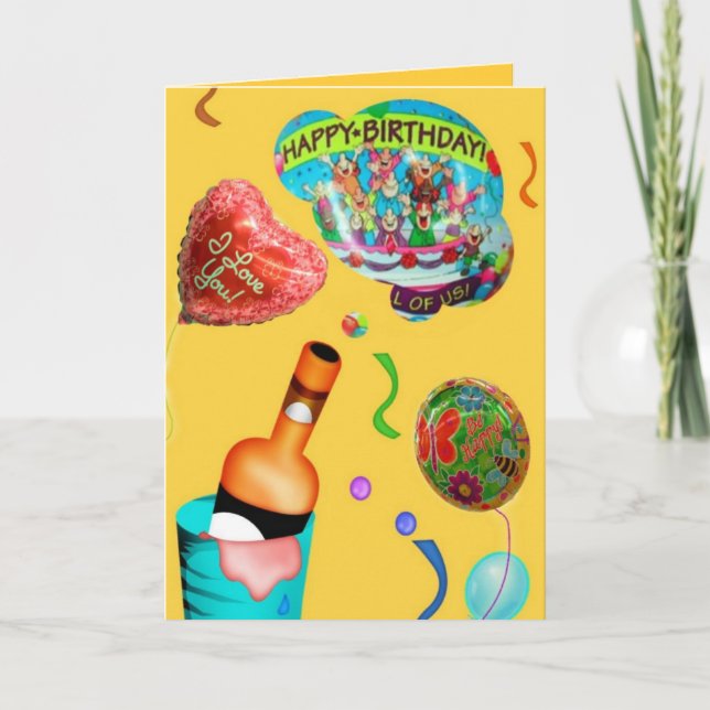 Festive Birthday Card (Front)