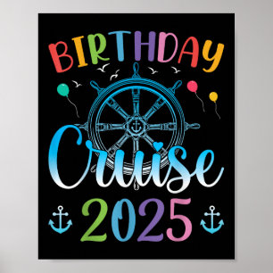 Festive Birthday Cruise 2025 Cruise Boat Party Bir Poster