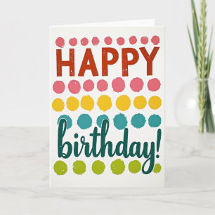 Festive Birthday Dots Card