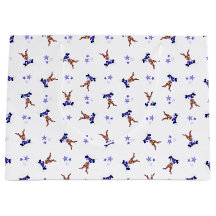 Festive Blue Kasky Christmas Reindeer